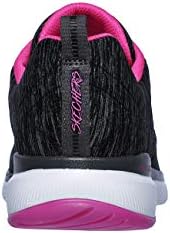 Skechers Women's Flex Appeal 3.0 Sneaker, BKHP, 8 M US | Image 1