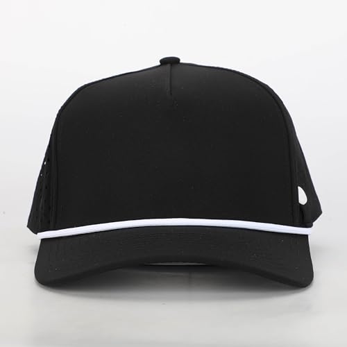 Image of ANKOR Performance Golf Rope Hat - UPF 50 Water Resistant Lightweight Thermoflex Snapback, Men's Hat Golf Tee Design Holder