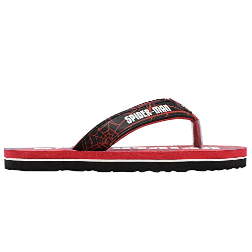 Image of Kidsville Spiderman Printed Blue Flipflops for Boys