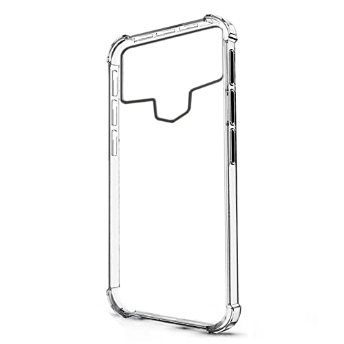 N NEWTOP Cover Universale Compatibile Smartphone, Posteriore Semi Rigida TPU Hard Clear Anti-Shock Custodia Guscio Case Semirigida Trasparente Angoli Rinforzati Anti Urto (da 5.9' a 6.3' Pollici)