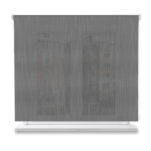 DECOCASA | Estor Enrollable Miami SH Plomo 210x150 Translúcido | Mantén Tu Privacidad con La Mejor Luz Tejido Decorativo