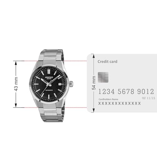 Image of Casio Edifice EFK-110D-1ADR Automatic Analog Black Watch Men (ED701)