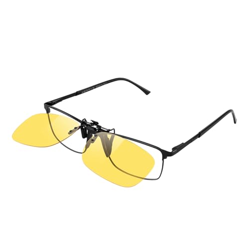 Image of MERRY'S Polarized Clip on Sunglasses Flip Up Metal Clip Attachments for Prescription Glasses
