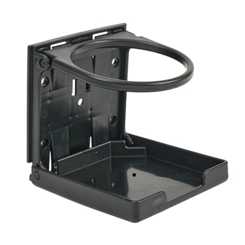Portavasos plegable plástico negro para carro miniatura 2