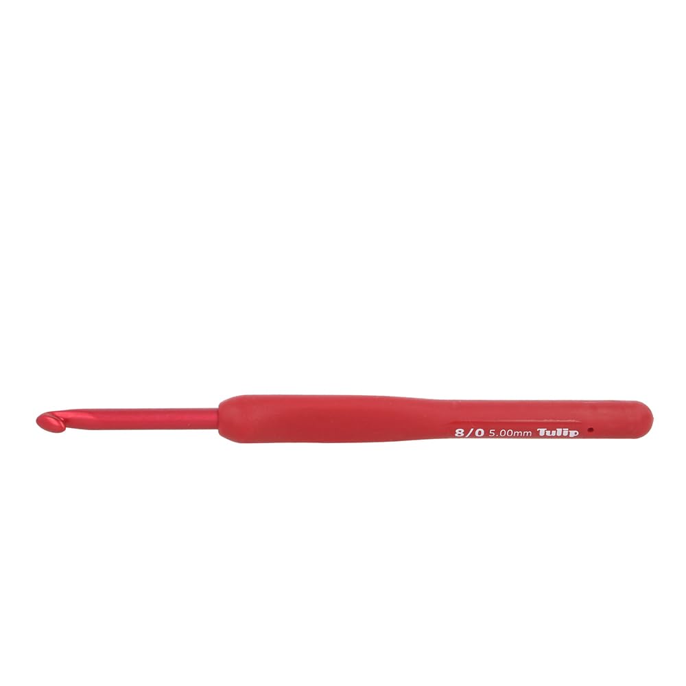 Set di uncinetti Tulip Etimo Red con impugnatura softgrip - 1 pezzo