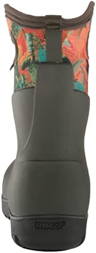 BOGS Womens Neo-Classic Mid Waterproof Boot Rain, Wild Brush-Dark Green, 6 | Image 2