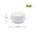 Wopanxye 30 pack 5 ml White Lip Balm Tin Cans, 5g Mini Aluminum Makeup Sample Containers with Screw Lid, Empty Metal Tins Pot Storage Travel Jars for Cosmetic, Cream, Candle, Tea, 5 Gram Small Tins