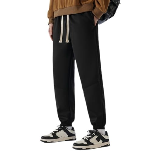 Pantalon de jogging décontracté pour hommes coupe ample coton gris - 5