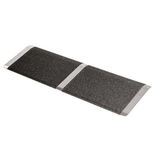 Wheelchair Door Threshold Ramp, Rises Up to 1-5/8" H, Silver Spring, 32" W
