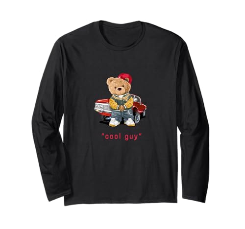 Cool Teddy Bear Vintage Car Guy Cartoon Graphic Designs Fun TVc