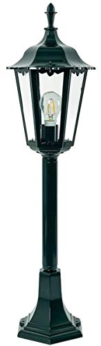 Casa Padrino Art Nouveau Garden Lantern/Garden Lamp 20 x 20 x H. 80 cm Nostalgic Weatherproof Garden Terraces Outdoor Light, Color:green