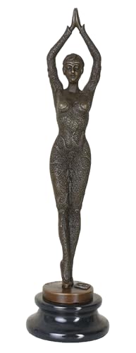 Figura in bronzo antico Art Deco Chiparus ballerina di serpente pab024 Palazzo esclusivo