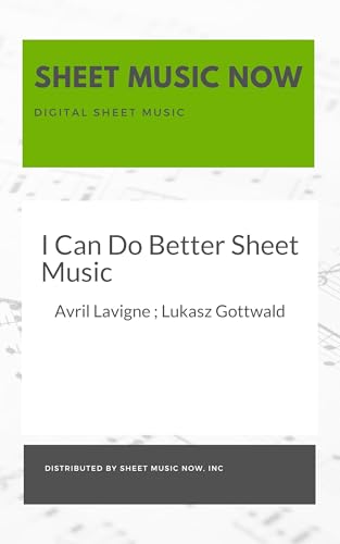 I Can Do Better Sheet Music (English Edition)