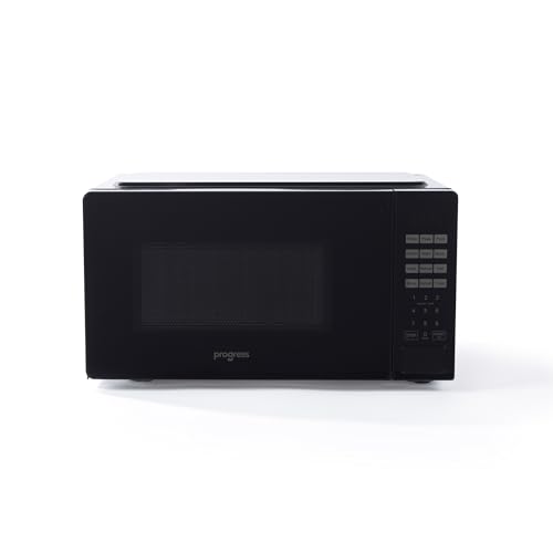 Progress Horno microondas digital de 20 L, 8 funciones preestablecidas de cocción automática, microondas individual, control preciso de temperatura, plato giratorio de vidrio de 24,5 cm