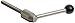 Stainless Steel Metric Adjustable Handle with Ball Knob, Threaded Stud, 96mm Length, M10 x 1.5mm Thread, 25mm Thread Length (Pack of 1)