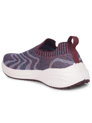 Image of Bata 5895 Fiona Maroon Slipon Shoes for Women | Perfect for Walking,Running, Gym | All Day Comfort | Walking | Lightweight.