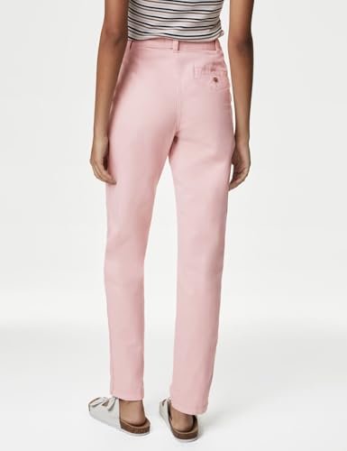 Image of Marks & Spencer Cotton Rich Tea Dyed Slim Fit Chinos