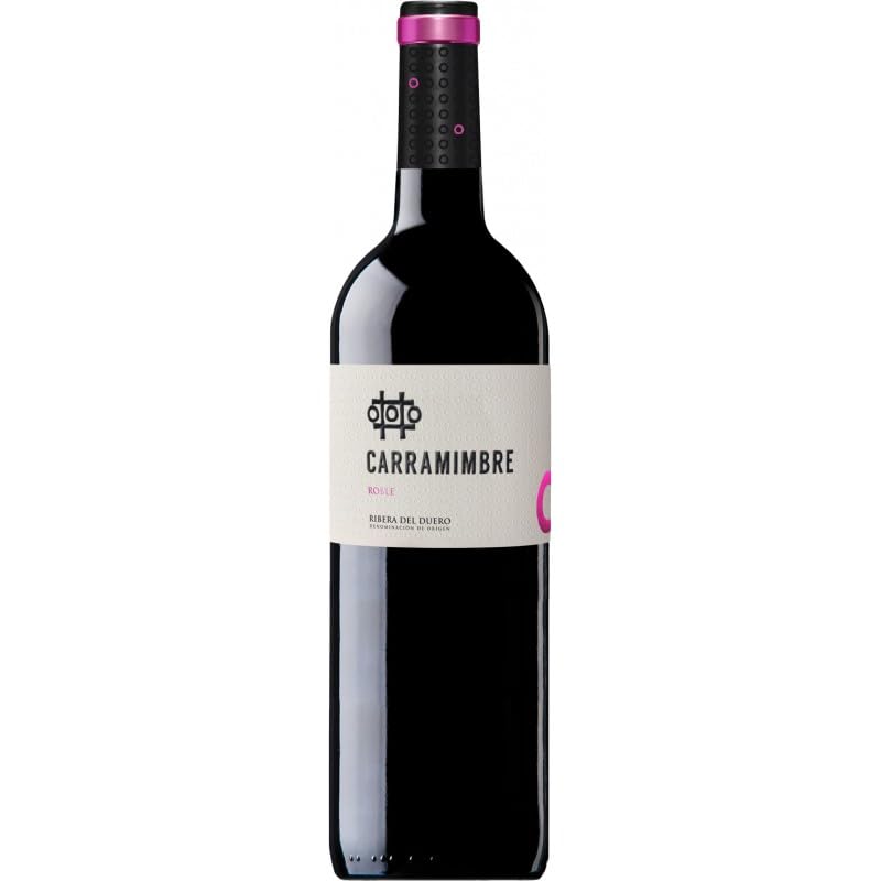 Carramimbre Roble – Vino Tinto Intenso | Frutos Rojos, Notas Especiadas y Toques de Vainilla | Amplio, Equilibrado y Persistente (1 Botella)
