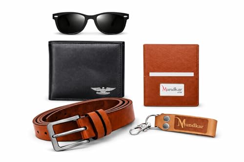 Image of Wallet Belt Combo | Bi-Fold with Multiple Card Slots | PU Material | PU Leather Belt | Gift Set