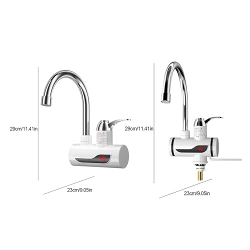 Grifo eléctrico para baño de 3000W ideal para renovar el aseo y tener agua templada 6