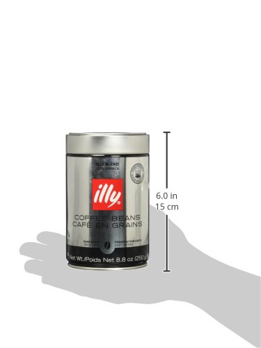 Illy Intenso Whole Bean Coffee, Dark Roast, Intense, Robust And Full Flavored With Notes Of Deep Cocoa, 100% Arabica Coffee, No Preservatives, 8.8Oz #TOP2