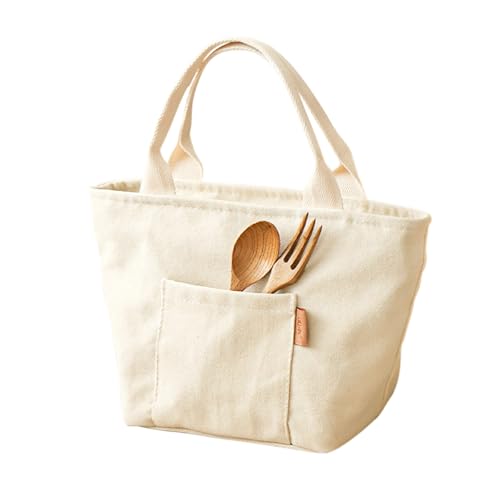 Roseelk ランチバッグ 保温 保冷 保冷バッグ ランチワイヤーバッグ 撥水 抗菌おしゃれ クーラーバッグ がま口 ランチバッグ お弁当 飲み物 お弁当袋 ペットボトル 水筒 大きめ 大容量 保温 手提げ お弁当入れ 食品収納 通勤 通学 男女兼用 (ホワイト)