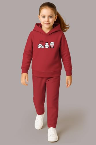 Image of HELLCAT Trendy Co-ords With Hoodie Sweatshirt and Trackpant Clothing Set for Girls.