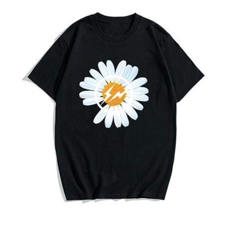 Kpop GD Hip Hop T-shirts Short Sleeve Cotton T Shirt Summer Clothes BIGBANG G-DRAGON Daisy T-shirt (7,XL)