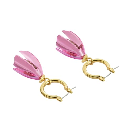 Betsey Johnson Women's Garden Glam Tulip Huggie Earrings2