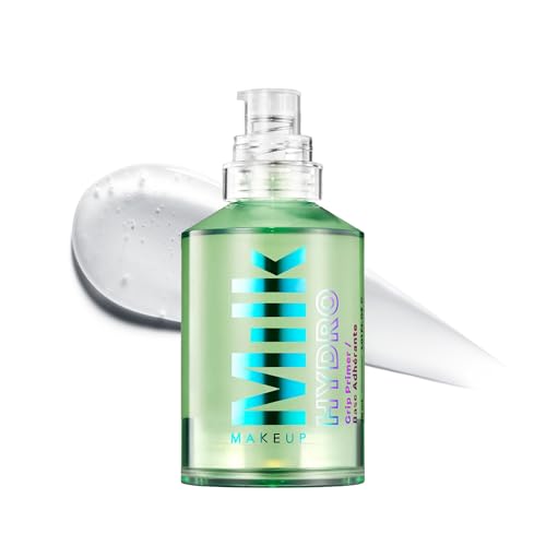 Milk Makeup Hydro Grip Primer with Hyaluronic Acid + Niacinamide – Hydrating Face Primer Grips Makeup for Up to 12 Hours – Silicone-Free, Lightweight Gel with Dewy Finish – 1 oz