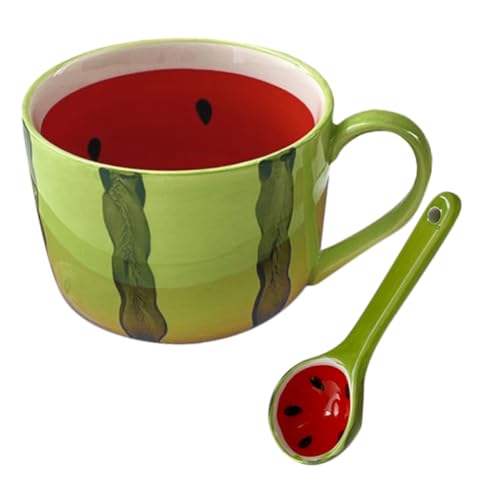 UKCOCO Copa De Sandía Taza De Cerámica Taza De Fruta De Agua Hogar De Leche De Verano
