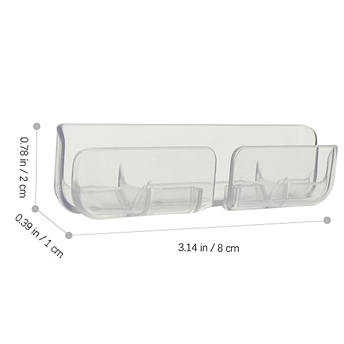 DOITOOL 9 piezas Clips organizadores para cables USB con adhesivo para gestión de cordones en escritorio miniatura 4