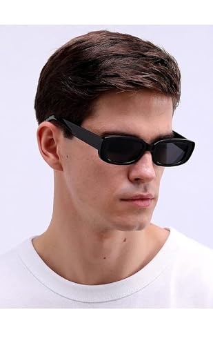 Image of IFLASH Rectangular Sunglasses Retro Fashion Shades for Men & Women (Pack of 4)