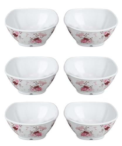Image of Bataniya Triple Coated 6-Piece Serving Bowl Set, a Fusion of Elegance and Durability in Melamin Crockery