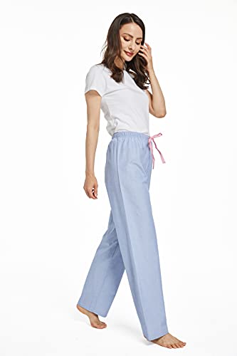 Image of CYZ Women's 100% Cotton Woven Poplin Sleep Pajama Pants