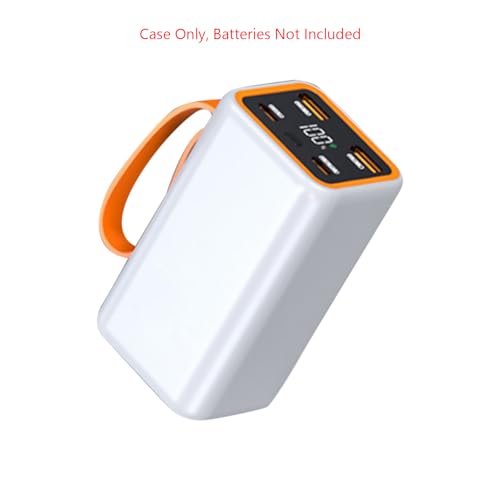 Power Bank portátil para 4 baterías 21700 con pantalla LCD miniatura 5