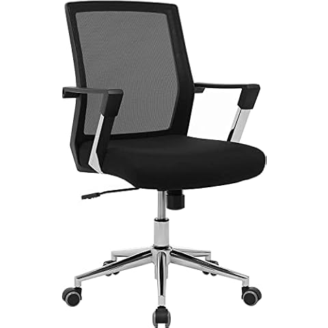 SONGMICS Ergonomic Swivel Desk Chair with Lumbar Support Cover