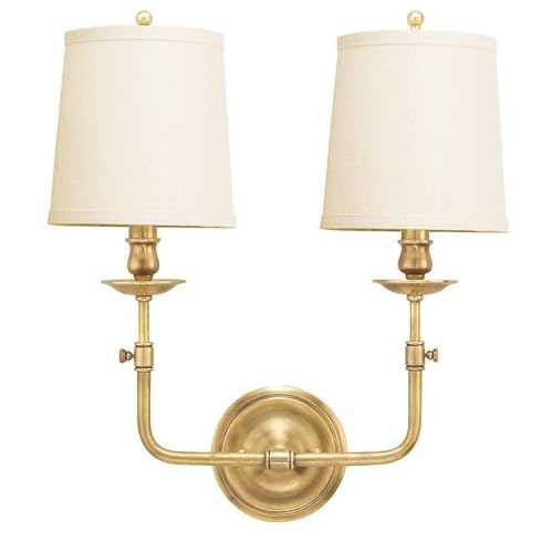 Hudson Valley Lighting 172-AGB Logan - Two Light Wall Sconce - 16 Inches Wide by 15.875 Inches High, Finish Color: Aged Brass
