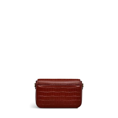 RADLEY London River Road - Faux Crocodile Women's Small Leather Flapover Crossbody Bag, Rust2