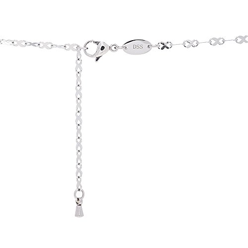 316L Stainless Steel Infinity Ribbon Link Chain - 2Mm Adjustable - 16 To 22" #TOP1