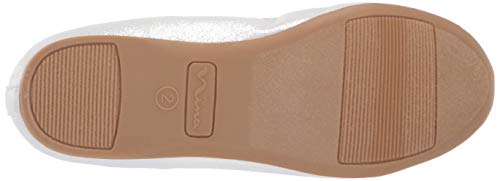 Nina Girl's Esther Ballet Flat, Silver, 5 Medium US Big Kid4