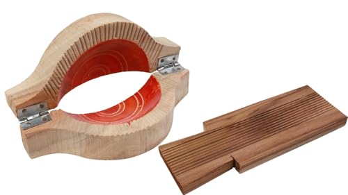Image of Wooden Kitchen Tool or Mould for Adhirasam |Ariselu Oil Filter, Garijelu|Kajjikayalu and Gavvalu Sweet Maker Board |Gavvalu Chekka. (Kajjkayalu+Gavvalu)