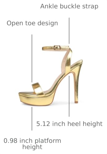 Image of MERUMOTE Women's Open Toe Stiletto High Heels