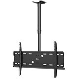WALI Ceiling TV Mount for 42-90 inch, Hanging Adjustable TV Ceiling Mount Bracket Fits Most LED, LCD, OLED 4K TVs, Holds up to 220lbs, Max Mounting Holes 800x600mm (CM4290), Black