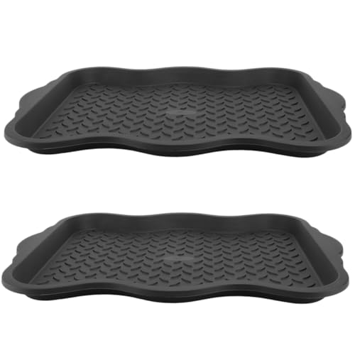 Plateau de séchage pour entrée étanche et facile à nettoyer lot de 2 tapis - 2