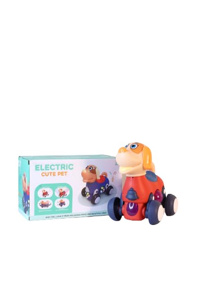 VOGUE WONDER Interactive Electric Cute Dog Pet Toy | 360º Rotating Barking Musical Fun with Colorful Lighting | Pull-Along Walking Animal for Kids 3+ Years (B0CGDTB98X) Amazon Price History, Amazon Price Tracker