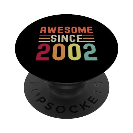 Legend Since 2002 - Traje de cumpleaños para hombres y mujeres PopSockets PopGrip Intercambiable