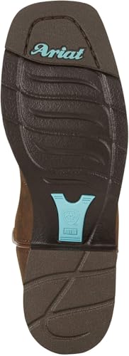 Ariat 100186769C Women's Delilah Western Boot Toasted Brown 9C4