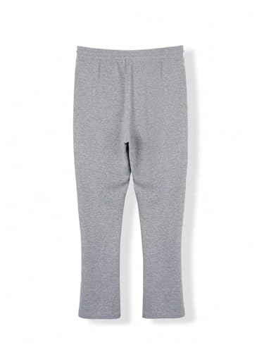 WDIRARA Men's Graphic Printed Stacked Sweatpants Flared Leg Y2K Drawstring Waisted Casual Jogger Pants with Pockets2