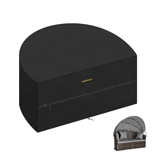 VANSHEIM Sonneninsel Abdeckung Halbrund Abdeckplane Liegeinsel Halbrund Abdeckplane Sonneninsel Wasserdicht 420D Oxford Gewebe Gartenmöbel Abdeckung für Garteninsel Abdeckung Relaxinsel 205x110x80cm VANSHEIM Sonneninsel Abdeckung Halbrund Abdeckplane Liegeinsel Halbrund Abdeckplane Sonneninsel Wasserdicht 420D Oxford Gewebe Gartenmöbel Abdeckung für Garteninsel Abdeckung Relaxinsel 205x110x80cm